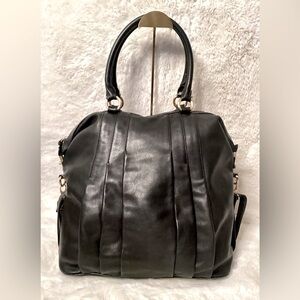 Ann Taylor Black Leather Oversized Bag